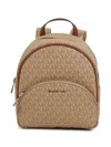 Michael Kors Monogram-pattern Backpack In Neutrals