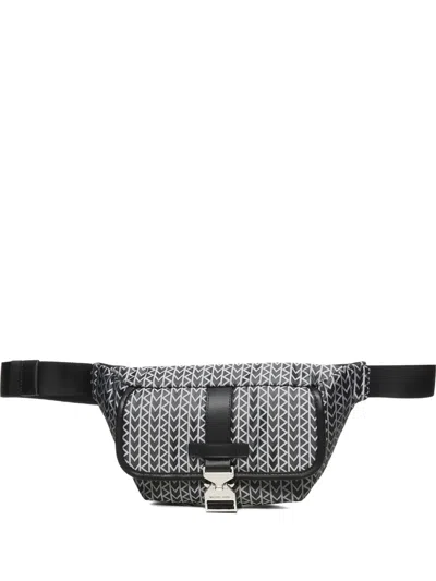 Michael Kors Monogram-pattern Belt Bag In Black