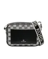Michael Kors Monogram-pattern Cross Body Bag In Black