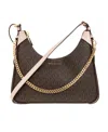 Michael Kors Monogram-pattern Satchel Bag In Brown