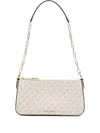 Michael Kors Monogram-pattern Shoulder Bag In Neutral
