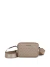 Michael Kors Monogram-pattern Shoulder Bag In Neutral