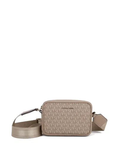 Michael Kors Kids' Monogram-pattern Shoulder Bag In Neutral