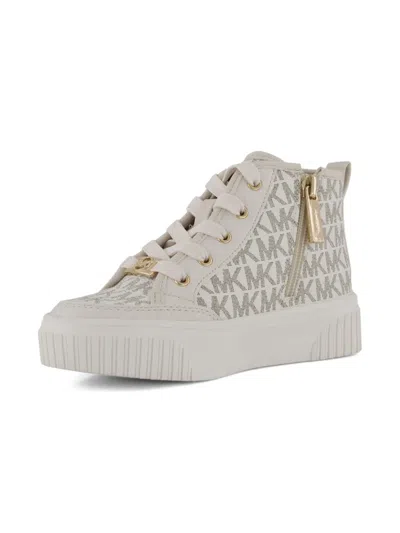 Michael Kors Monogram-pattern Sneakers In Neutral