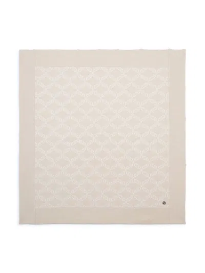 Michael Kors Monogram Patterned Blanket In Neutrals