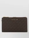 Michael Kors Monogram Patterned Canvas Wallet Accessory In Brown