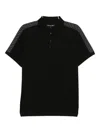 Michael Kors Monogram Polo Shirt In Black