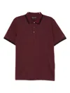 Michael Kors Monogram Polo Shirt In Red
