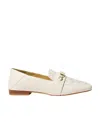 Michael Kors Tiffanie Leather And Empire Signature Logo Mule In White