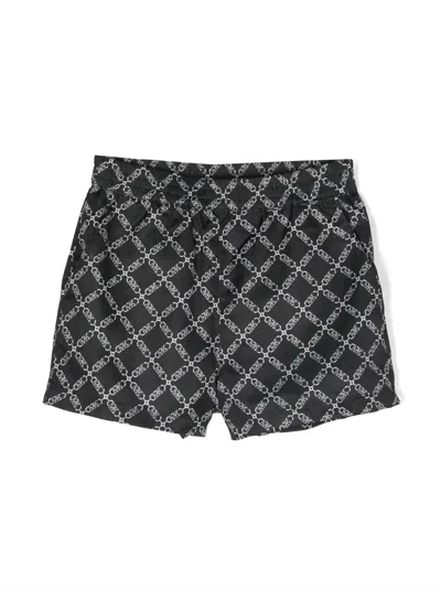 Michael Kors Kids' Monogram-print Shorts In Black