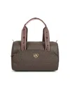 Michael Kors Monogram-print Shoulder Bag In Brown