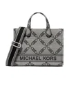 Michael Kors Monogram-print Tote Bag In Gray