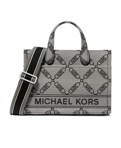 Michael Kors Monogram-print Tote Bag In Gray