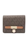 Michael Kors Monogram Wallet  In Brown