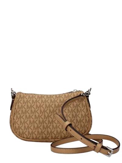 Michael Kors Monogram-pattern Chain-link Tote Bag In Neutral