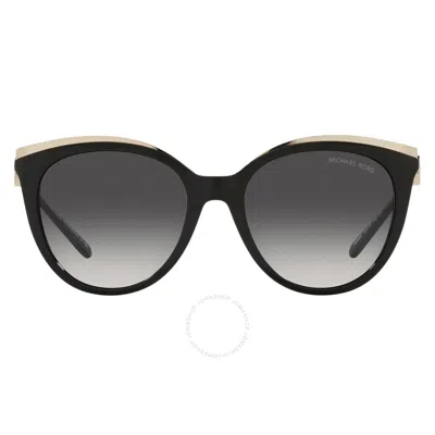 Michael Kors Montauk Dark Gray Gradient Cat Eye Ladies Sunglasses Mk2162u 30058g 53 In Grey