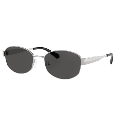 Michael Kors Monte Carlo Mk 1161 189387 56mm Womens Oval Sunglasses In Silver