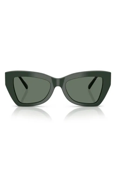 Michael Kors Montecito 52mm Cat Eye Sunglasses In Green