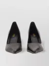 Shop Michael Kors "moon" Pointed Toe Gold-tone Heel Pumps