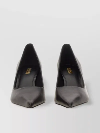 Michael Kors "moon" Pointed Toe Gold-tone Heel Pumps