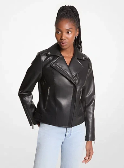 Michael Kors Moto Jacket In Black