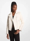 Michael Kors Moto Jacket In White