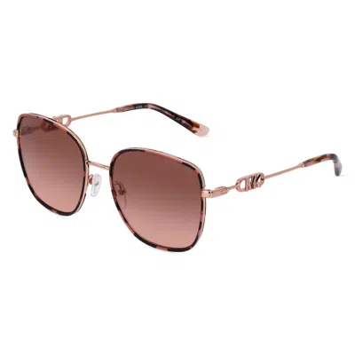 Michael Kors Multicolor Metal Sunglasses In Brown