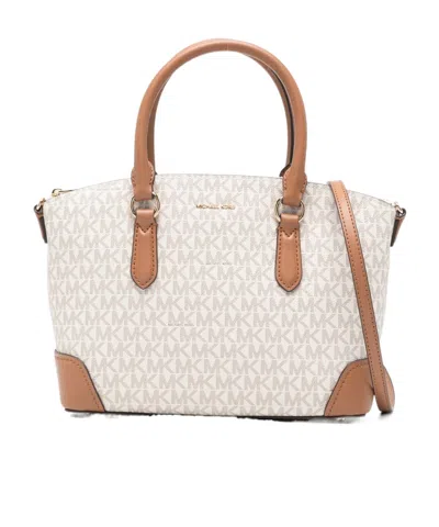 Michael Kors Murphy Logo Lettering Tote Bag In Brown
