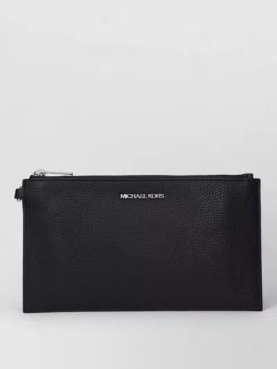 Michael Kors Na Leather Clutch Bag In Black