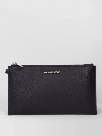 Michael Kors Na Leather Clutch Bag In Black