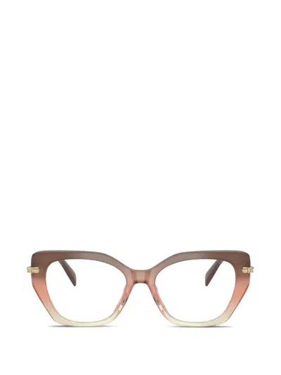 Michael Kors Nashville Browline-frame Glasses In Brown