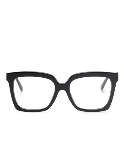 Michael Kors Nassau Oversize-frame Glasses In Black