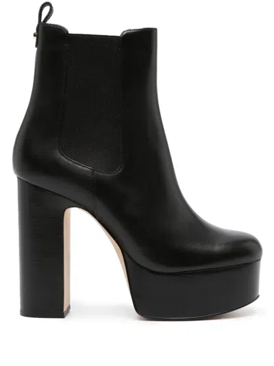 Michael Kors Natasha 125mm Leather Ankle Boots In Black