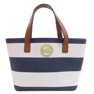 Pre-owned Michael Kors Navy Leather Handbag () In Multi