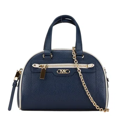 Pre-owned Michael Kors Navy Leather Handbag Shoulder Bag ()