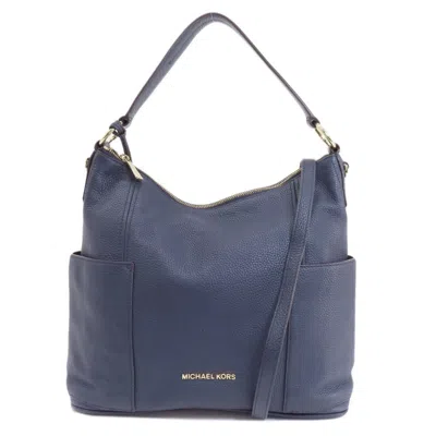 Pre-owned Michael Kors Navy Leather Shoulder Bag ()