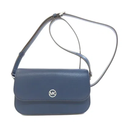 Pre-owned Michael Kors Navy Leather Shoulder Bag ()