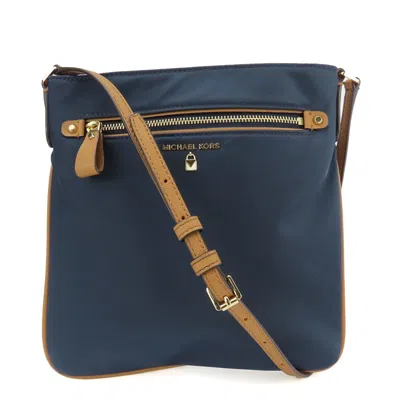 Pre-owned Michael Kors Navy Nylon Leather Shoulder Bag () In Multi