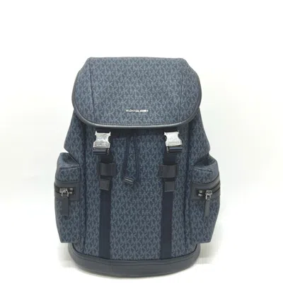 Pre-owned Michael Kors Navy Pvc Leather Backpack ()
