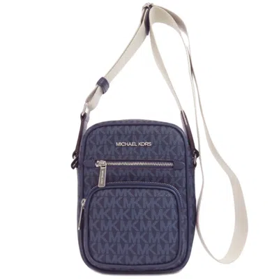Pre-owned Michael Kors Navy Pvc Shoulder Bag () In Blue