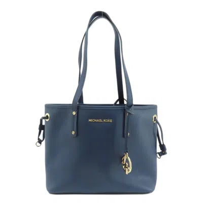 Pre-owned Michael Kors Navy Pvc Tote Bag ()