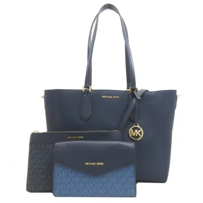 Pre-owned Michael Kors Navy Pvc Tote Bag ()