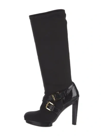 Pre-owned Michael Kors Neoprene Boots In Black