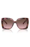 Michael Kors Womens Mk2213 Nice Butterfly-frame Acetate Sunglasses Brown In Purple Tortoise
