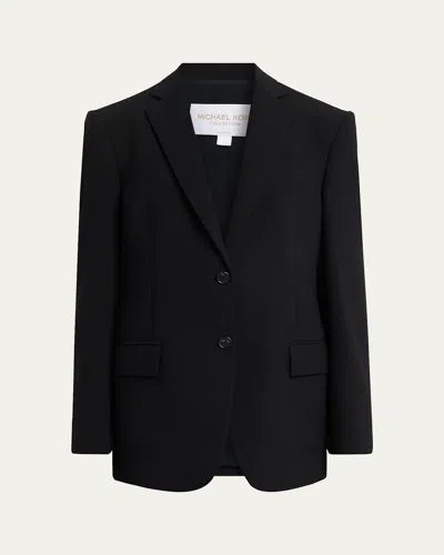 Michael Kors Nico Two-button Blazer In Black