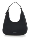 Michael Kors 'nolita' Black Shoulder Bag With Logo Lettering On The Front