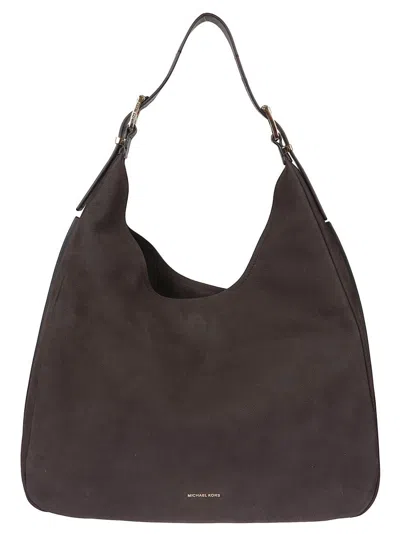 Michael Kors Nolita Chocolate Suede Tote Bag In Brown