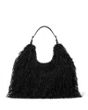 Michael Kors Nolita Faux Fur Large Hobo Bag In Black