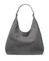 Michael Kors Large Nubuck Hobo Shoulder Bag In Slate