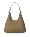 Michael Kors Nolita Large Leather Hobo Shoulder Bag In Brown